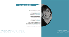 Desktop Screenshot of mariekederidder.com