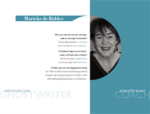 Tablet Screenshot of mariekederidder.com